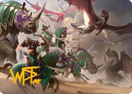 United Battlefront Art Card (5/54) (Gold-Stamped Signature) (AATDM-005) - Art Series: Tarkir: Dragonstorm