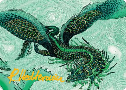 Teval, Arbiter of Virtue Art Card (38/54) (Gold-Stamped Signature) (AATDM-038) - Art Series: Tarkir: Dragonstorm