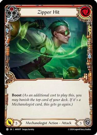 Zipper Hit (Red) (AMX017) - Armory Deck: Maxx Nitro
