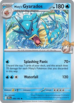 Misty's Gyarados 049/182 - Holofoil SV10 Destined Rivals - Rare