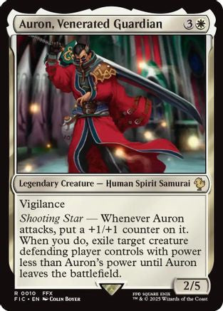 Auron, Venerated Guardian (FIC-010) - Commander: FINAL FANTASY