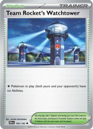 Team Rocket's Watchtower 180/182 SV10 Destined Rivals - Uncommon