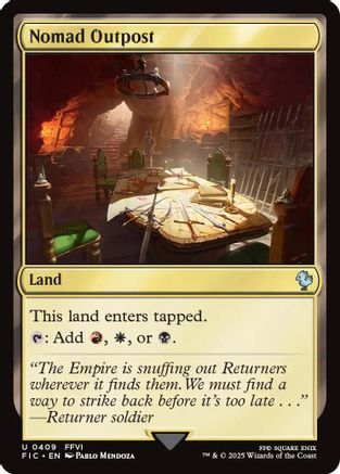 Nomad Outpost (Surge Foil) (FIC-409) - Commander: FINAL FANTASY Foil