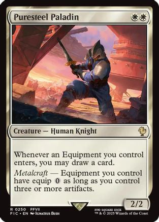 Puresteel Paladin (Surge Foil) (FIC-250) - Commander: FINAL FANTASY Foil