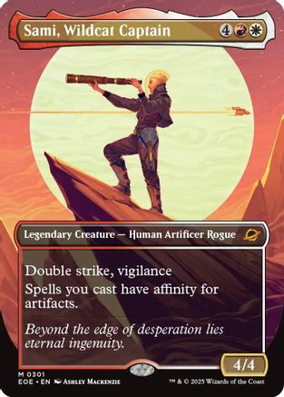 Sami, Wildcat Captain (Borderless) (EOE-301) - Edge of Eternities