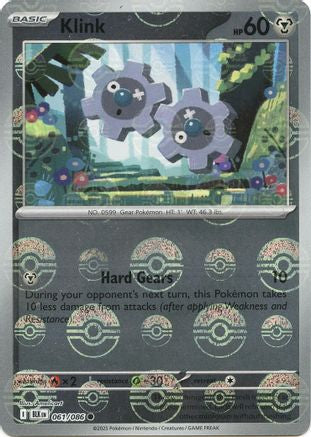Klink (Poke Ball Pattern) 061/086 - Holofoil SV Black Bolt - Common