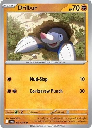 Drilbur 045/086 SV Black Bolt - Common