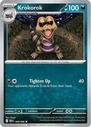 Krokorok 058/086 SV Black Bolt - Common