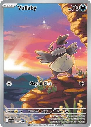 Vullaby 144/086 - Holofoil SV White Flare - Illustration Rare