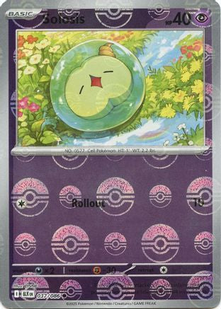 Solosis (Poke Ball Pattern) 037/086 - Holofoil SV Black Bolt - Common