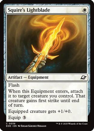 Squire's Lightblade (EOE-036) - Edge of Eternities