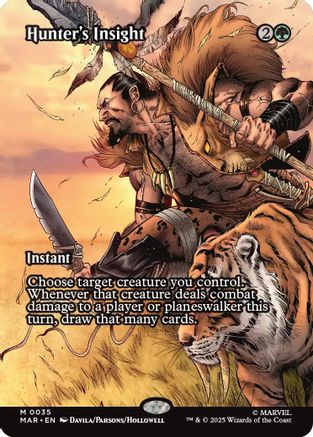 Hunter's Insight (Borderless) (MAR-035) - Marvel Eternal-Legal Foil