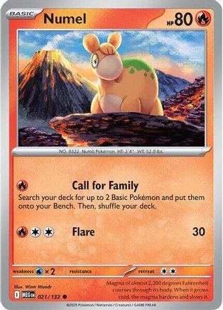 Numel 021/132 ME01 Mega Evolution - Common