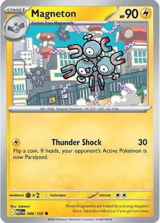 Magneton 046/132 - Reverse Holofoil ME01 Mega Evolution - Common