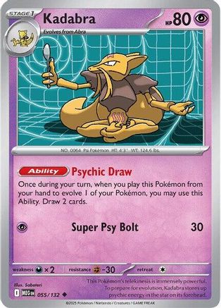 Kadabra 055/132 ME01 Mega Evolution - Uncommon