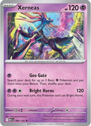 Xerneas 064/132 - Holofoil ME01 Mega Evolution - Rare