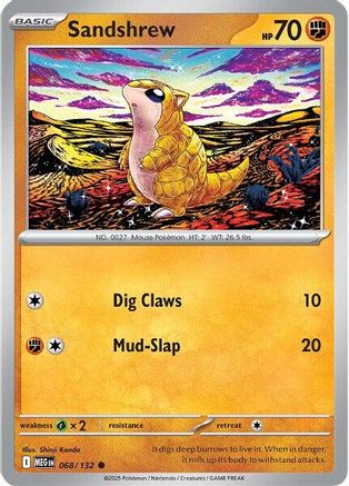 Sandshrew 068/132 ME01 Mega Evolution - Common