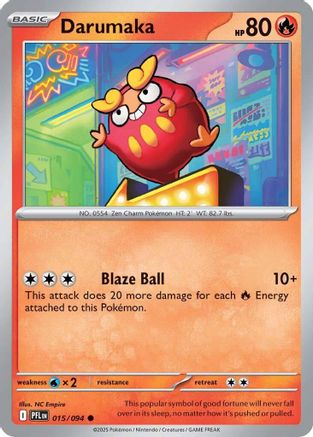 Darumaka 015/094 - Reverse Holofoil ME02 Phantasmal Flames - Common