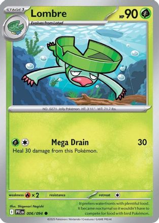 Lombre 006/094 - Reverse Holofoil ME02 Phantasmal Flames - Common