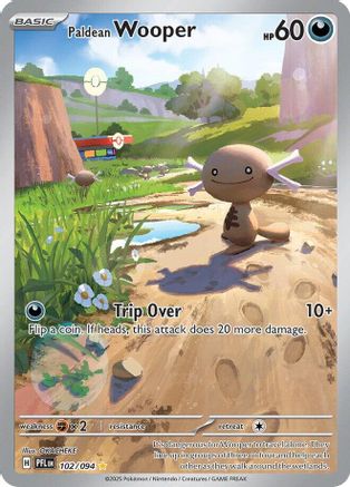 Paldean Wooper 102/094 - Holofoil ME02 Phantasmal Flames - Illustration Rare