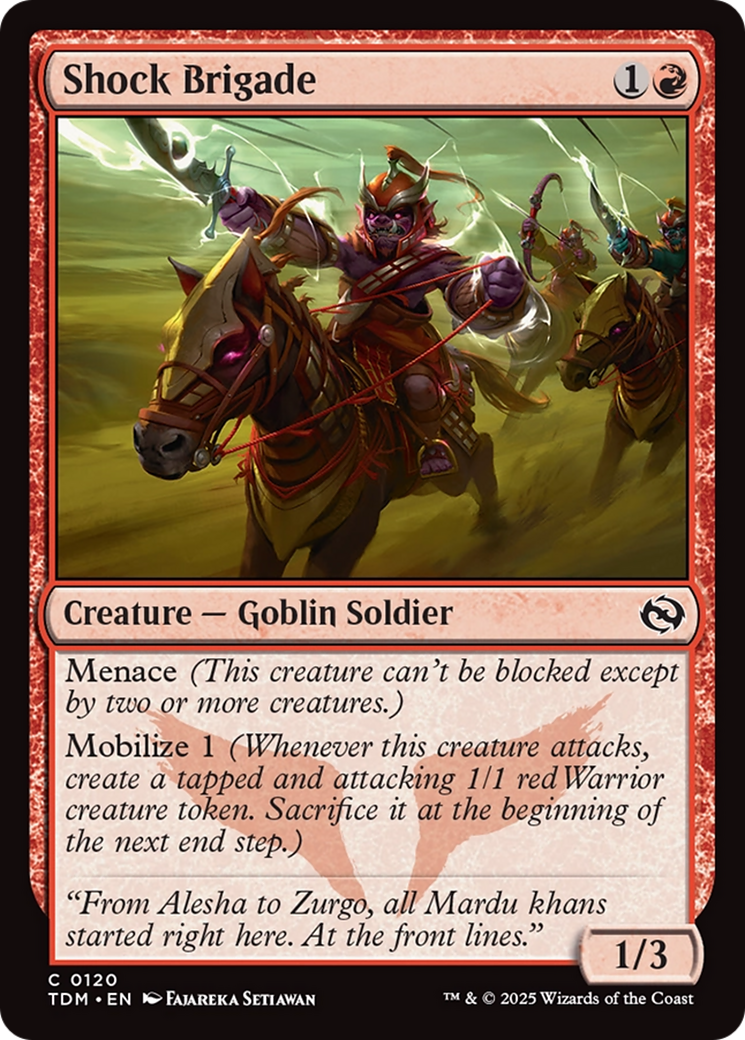Shock Brigade (TDM-120) - Tarkir: Dragonstorm