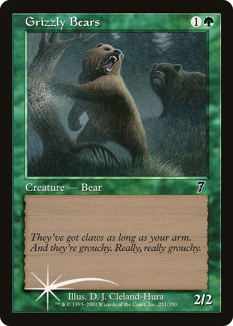 Grizzly Bears (7ED-251★) - 7th Edition Foil