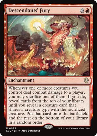 Descendants' Fury (ECC-093) - Commander: Lorwyn Eclipsed