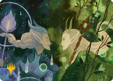 Trystan's Command Art Card (Gold-Stamped Planeswalker Symbol) (ASECL-045) - Art Series: Lorwyn Eclipsed