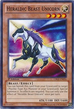 Heraldic Beast Unicorn (CBLZ-EN016) - Cosmo Blazer 1st Edition