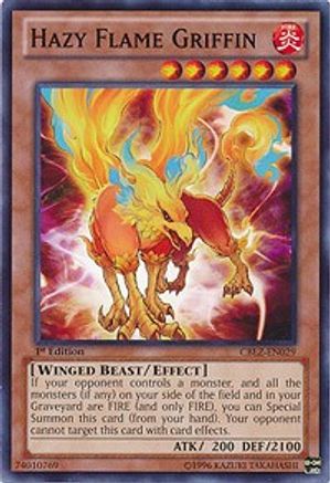 Hazy Flame Griffin (CBLZ-EN029) - Cosmo Blazer 1st Edition