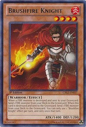 Brushfire Knight (CBLZ-EN037) - Cosmo Blazer Unlimited