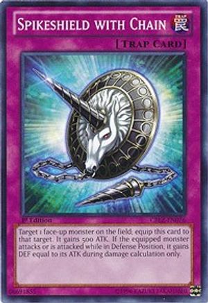 Spikeshield with Chain (CBLZ-EN076) - Cosmo Blazer 1st Edition