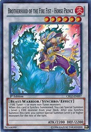 Brotherhood of the Fire Fist - Horse Prince (CBLZ-EN097) - Cosmo Blazer 1st Edition