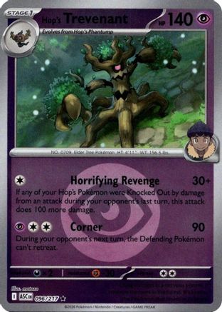 Hop's Trevenant 096/217 - Reverse Holofoil ME Ascended Heroes - Rare