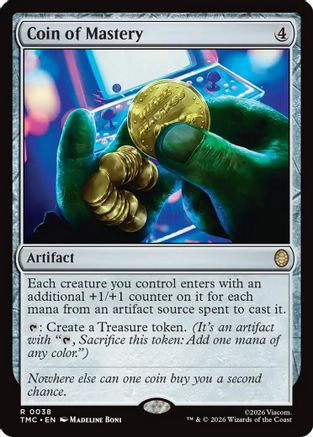 Coin of Mastery (TMC-038) - Commander: Teenage Mutant Ninja Turtles Foil