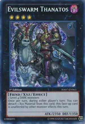Evilswarm Thanatos (HA07-EN063) - Hidden Arsenal 7: Knight of Stars 1st Edition