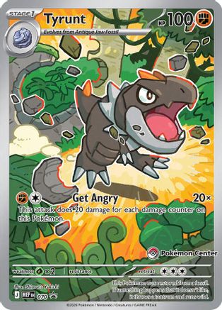 Tyrunt (Pokemon Center Exclusive) 070 - Holofoil ME Mega Evolution Promo - Promo