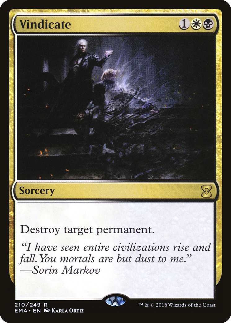 Vindicate (EMA-210) - Eternal Masters Foil