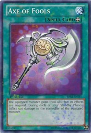 Axe of Fools (Mosaic Rare) (BP02-EN161) - Battle Pack 2: War of the Giants 1st Edition