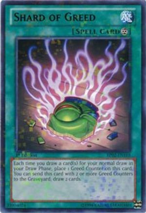 Shard of Greed (Mosaic Rare) (BP02-EN165) - Battle Pack 2: War of the Giants 1st Edition