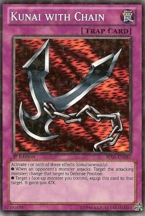 Kunai with Chain (Starfoil) (BP01-EN087) - Battle Pack: Epic Dawn 1st Edition