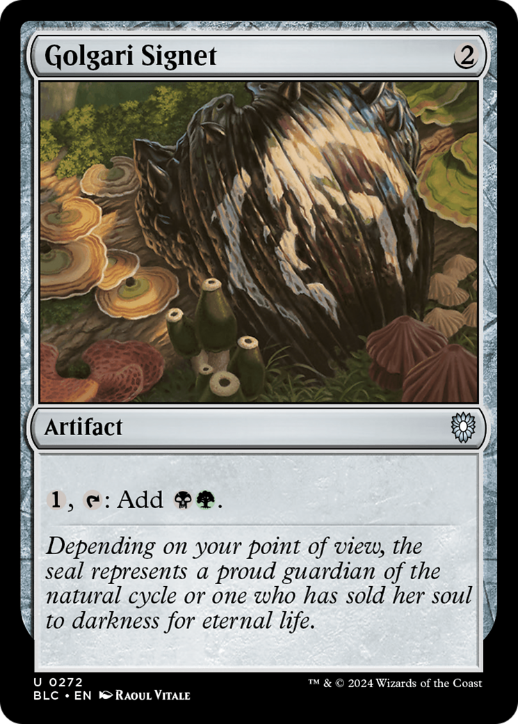 Golgari Signet (BLC-272) - Bloomburrow Commander