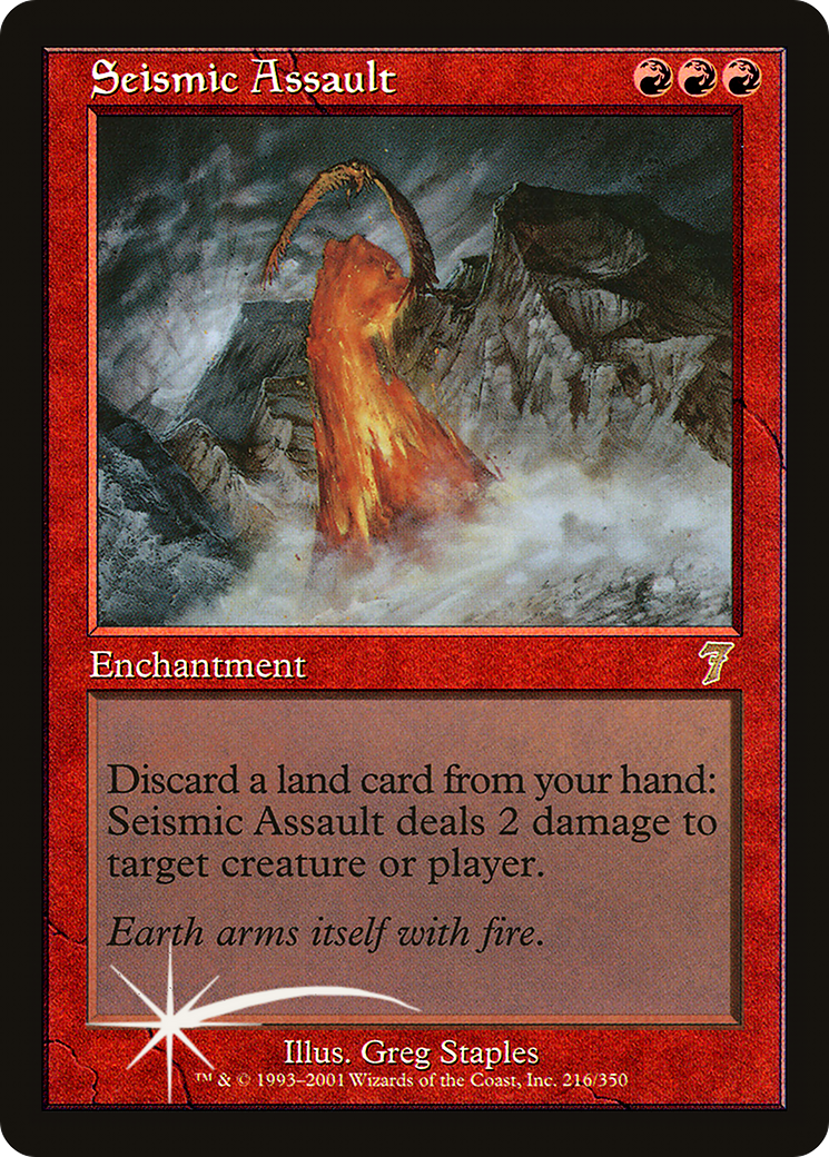 Seismic Assault (7ED-216★) - 7th Edition Foil