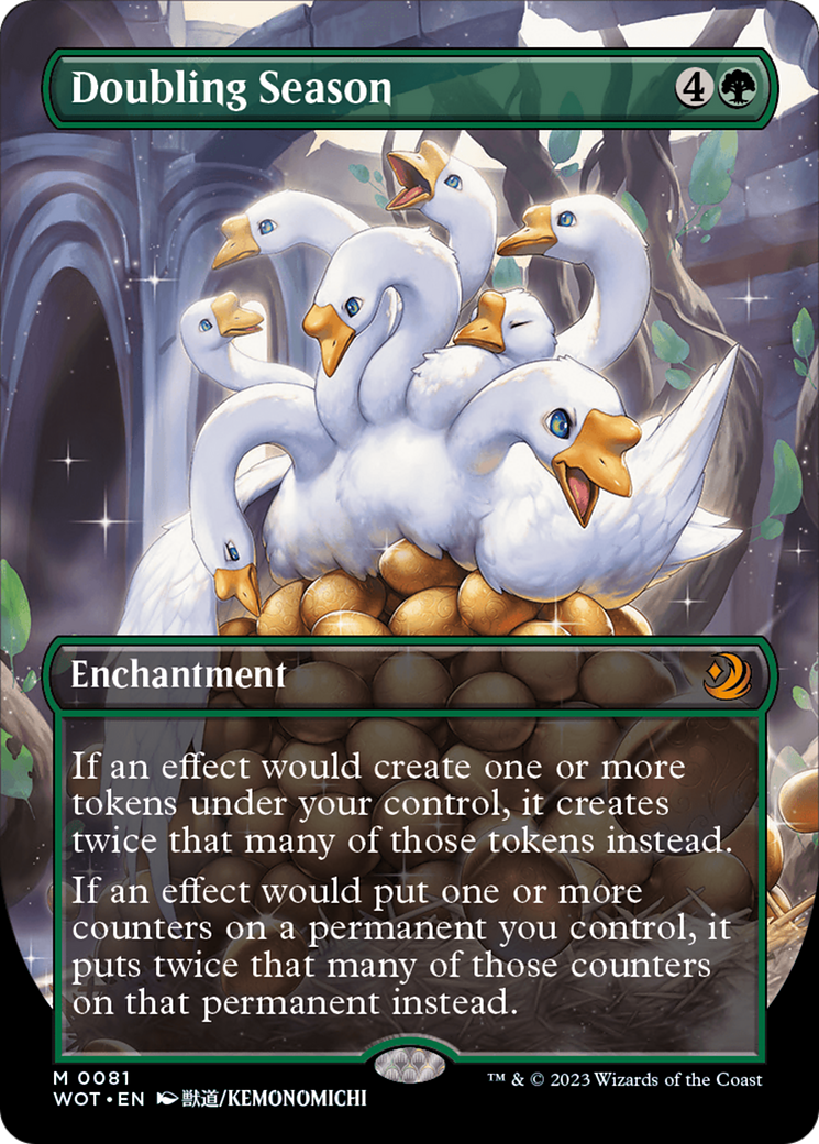 Doubling Season (Anime Borderless) (WOT-081) - Wilds of Eldraine: Enchanting Tales Foil