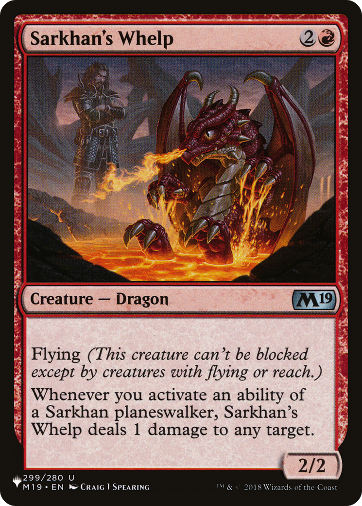 Sarkhan's Whelp (LIST-M19-299) - The List