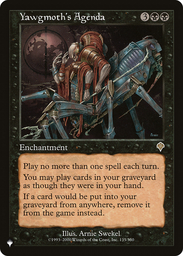 Yawgmoth's Agenda (LIST-135/350) - The List