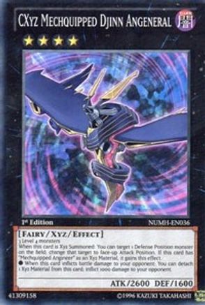 CXyz Mechquipped Djinn Angeneral (NUMH-EN036) - Number Hunters 1st Edition