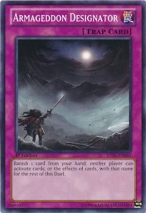 Armageddon Designator (JOTL-EN080) - Judgment of the Light 1st Edition