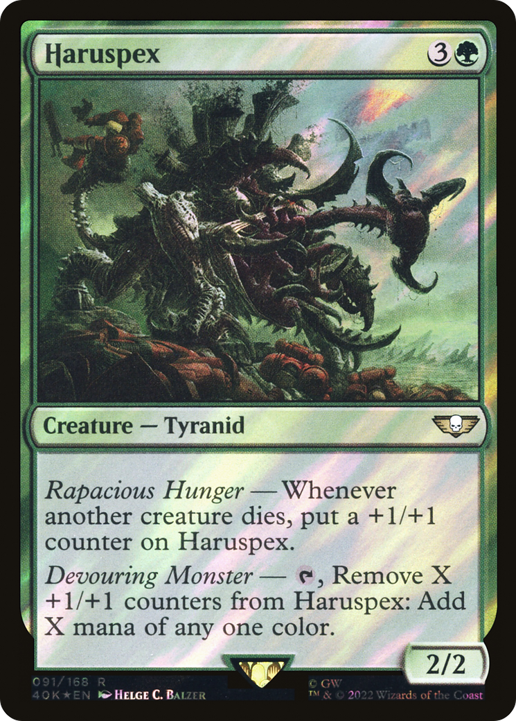 Haruspex (Surge Foil) (40K-091) - Warhammer 40,000 Commander Foil