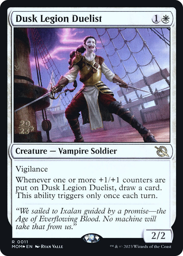 Dusk Legion Duelist (PRE-011) - March of the Machine Promos Foil